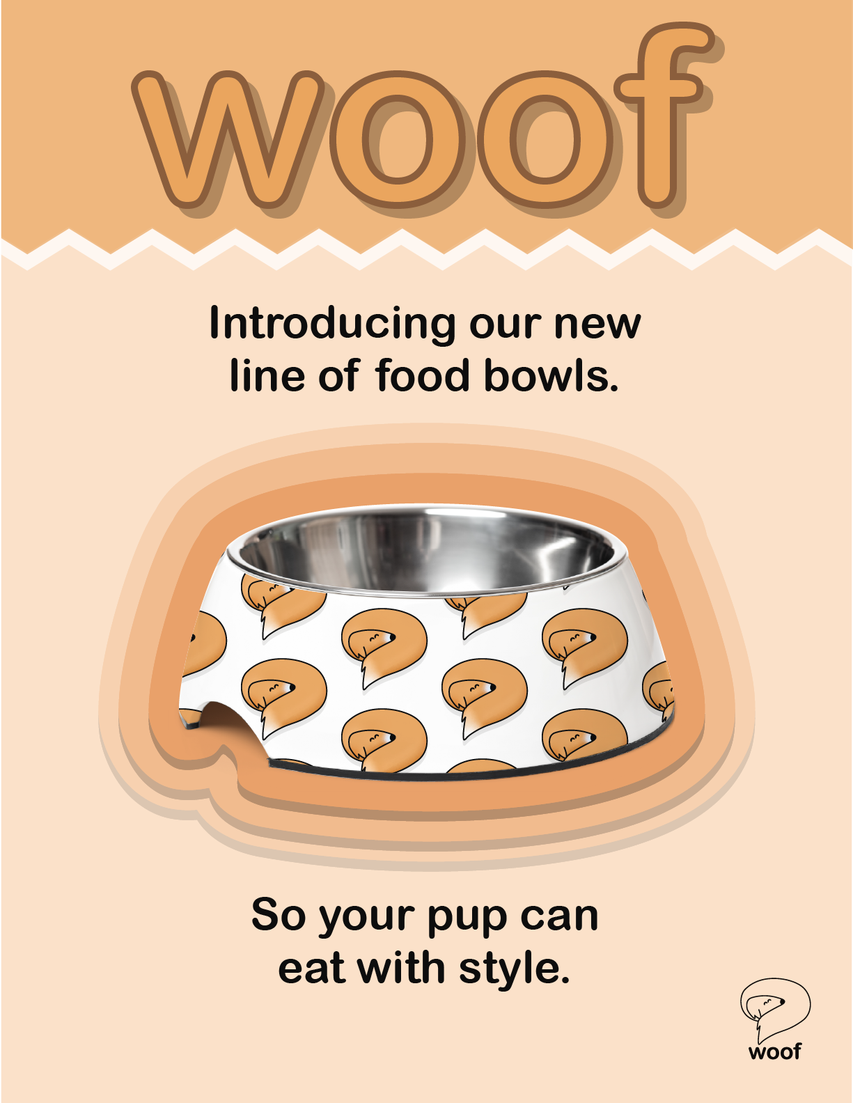 Woof ad in size 4.25 inches x 5.5 inches (Magazine)